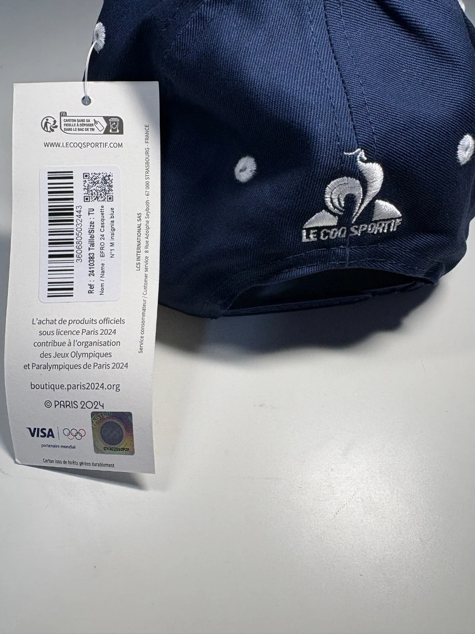 Gorra Le Coq Sportif Francia – París 2024 – Nueva con etiqueta – photo 3
